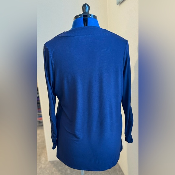 Prescott New York Navy Blue Cardigan size  0X - Picture 3 of 6